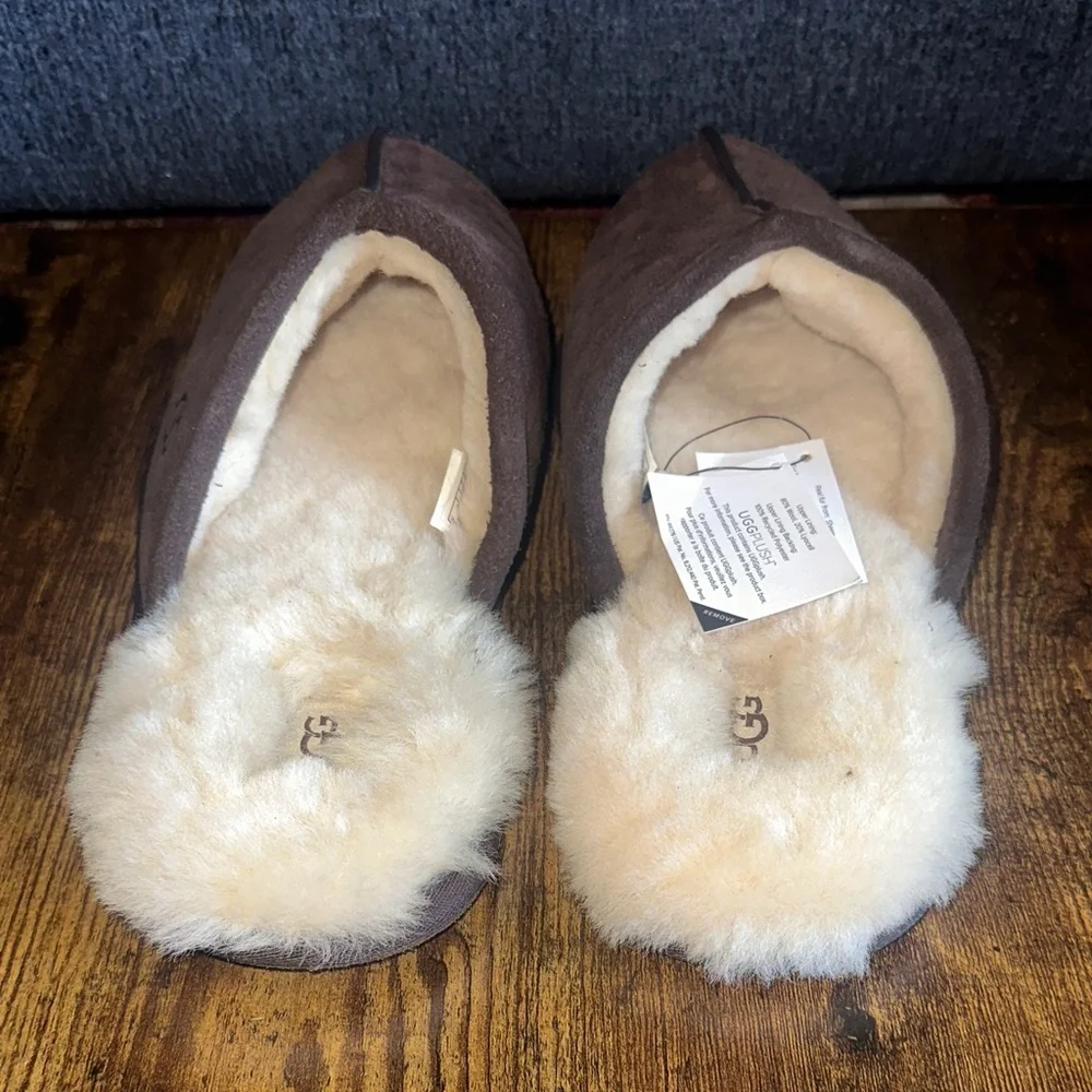 UGG Men's Scuff Suede Slippers - Espresso Brown - Size 11 - NWT